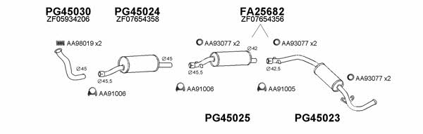  150056 Exhaust system 150056