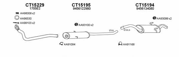  150062 Exhaust system 150062