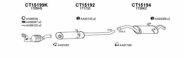  150065 Exhaust system 150065