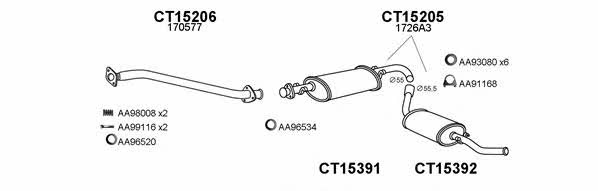  150072 Exhaust system 150072