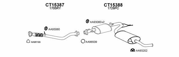  150077 Exhaust system 150077
