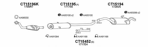  150085 Exhaust system 150085