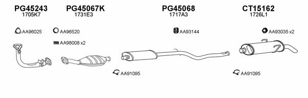  150096 Exhaust system 150096