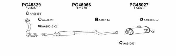  150097 Exhaust system 150097