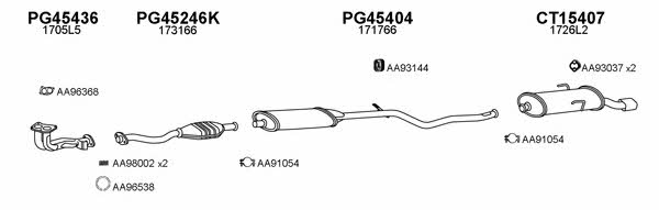  150099 Exhaust system 150099