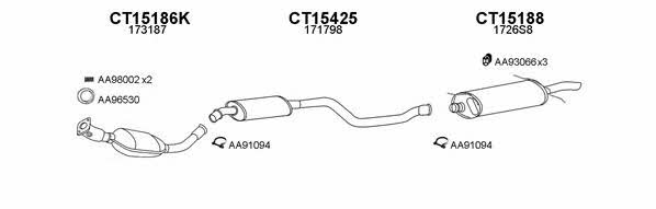  150136 Exhaust system 150136