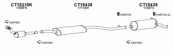  150151 Exhaust system 150151