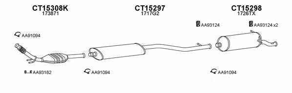  150153 Exhaust system 150153