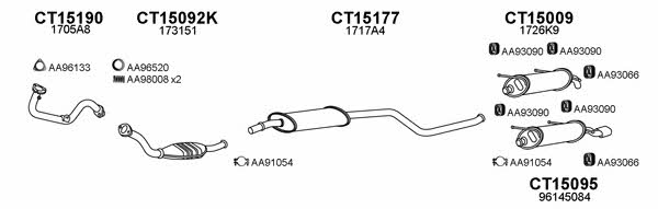  150156 Exhaust system 150156