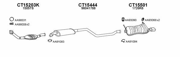  150163 Exhaust system 150163