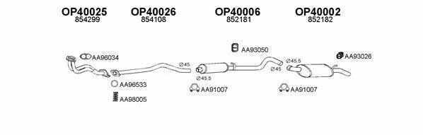  400086 Exhaust system 400086