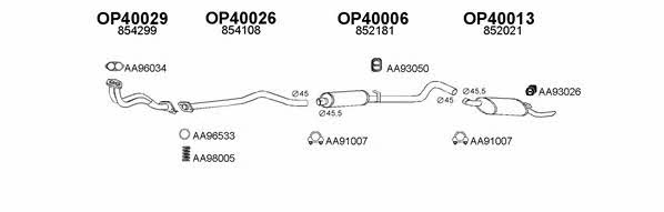  400087 Exhaust system 400087