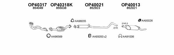  400088 Exhaust system 400088