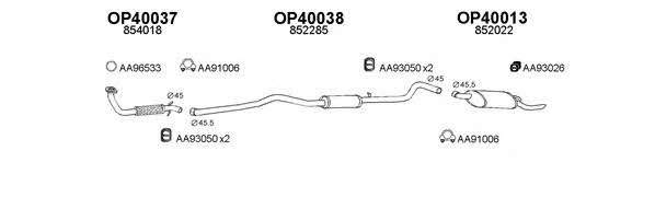  400091 Exhaust system 400091