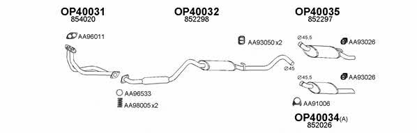  400093 Exhaust system 400093