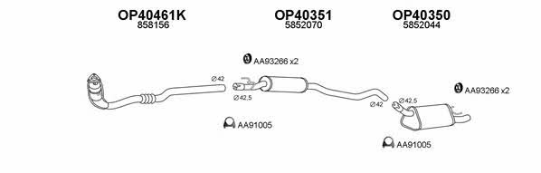  400095 Exhaust system 400095