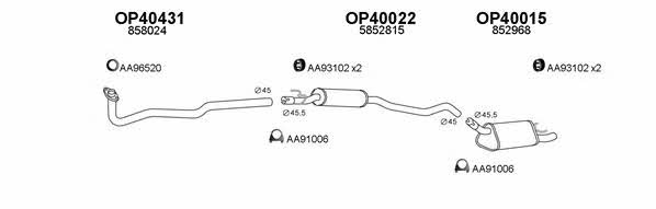  400096 Exhaust system 400096