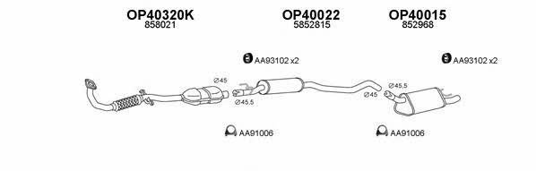  400103 Exhaust system 400103