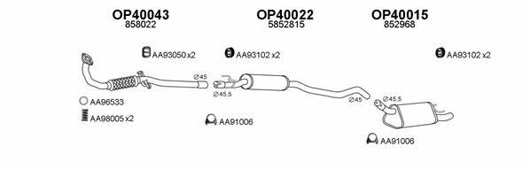  400104 Exhaust system 400104