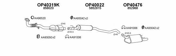  400105 Exhaust system 400105