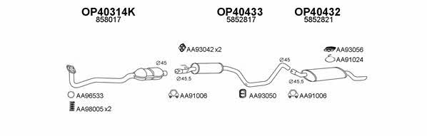  400108 Exhaust system 400108