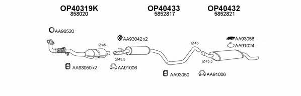  400110 Exhaust system 400110