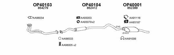  400122 Exhaust system 400122