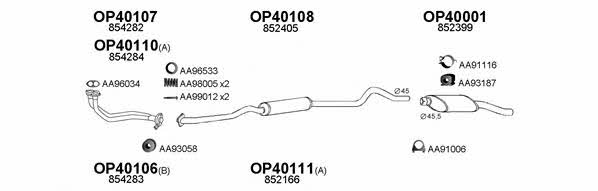  400124 Exhaust system 400124