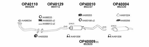  400129 Exhaust system 400129