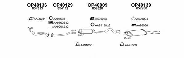  400132 Exhaust system 400132