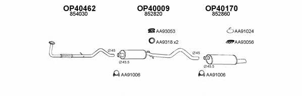  400133 Exhaust system 400133