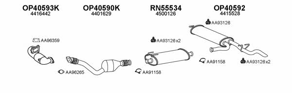  400150 Exhaust system 400150