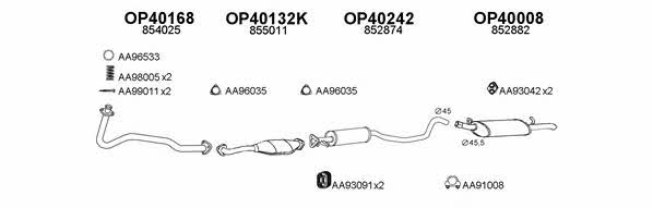  400158 Exhaust system 400158