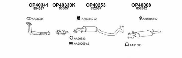  400161 Exhaust system 400161