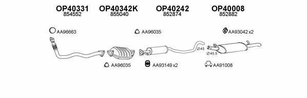  400162 Exhaust system 400162
