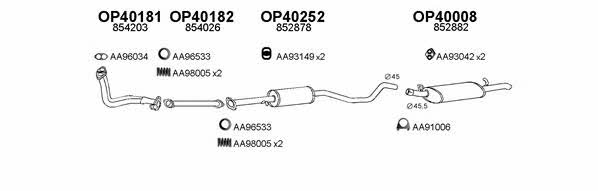  400163 Exhaust system 400163