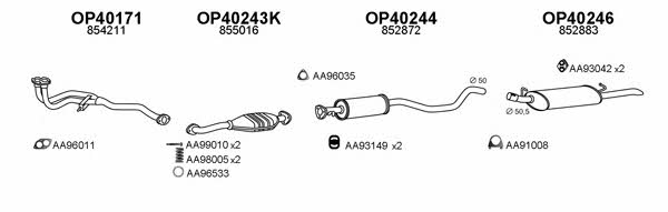  400164 Exhaust system 400164