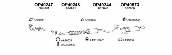  400168 Exhaust system 400168