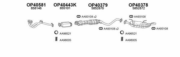 Veneporte 400176 Exhaust system 400176