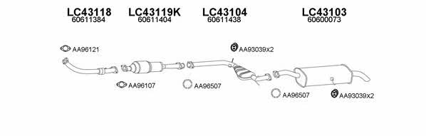  430031 Exhaust system 430031
