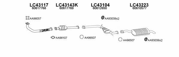  430032 Exhaust system 430032