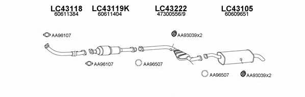  430034 Exhaust system 430034
