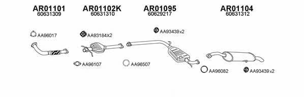  430035 Exhaust system 430035