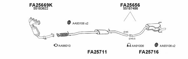  430046 Exhaust system 430046