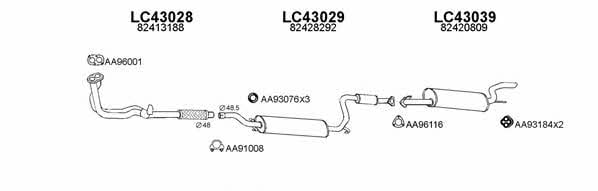  430048 Exhaust system 430048