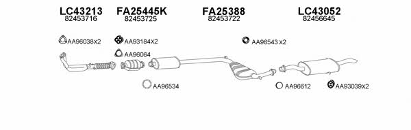  430052 Exhaust system 430052