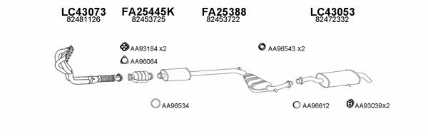  430053 Exhaust system 430053