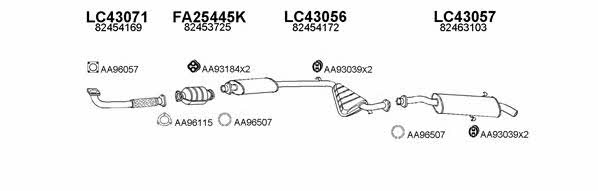  430057 Exhaust system 430057