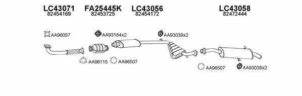  430058 Exhaust system 430058