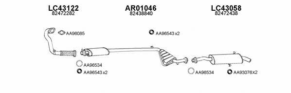  430061 Exhaust system 430061